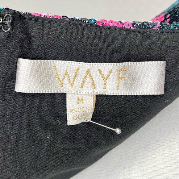 Wayf Janet Off-the-Shoulder Sequin Flounce Dress - Picture 13 of 15